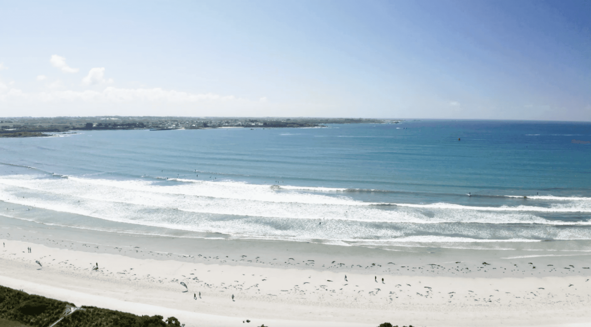 La plage du Dossen à Santec
